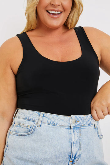 Slinky Scoop Neck Bodysuit